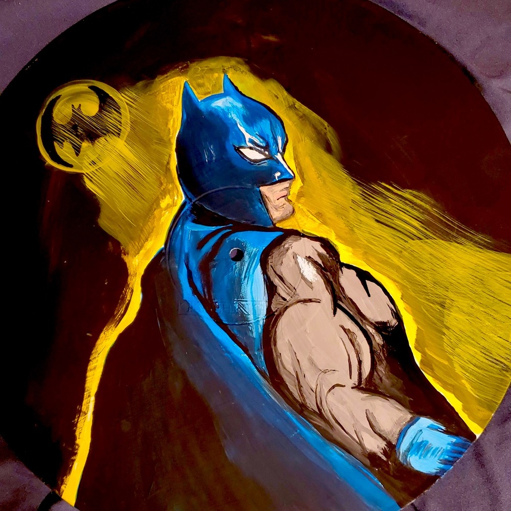 Hand painted on a recorded